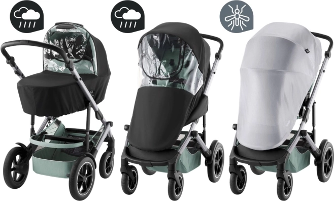 Sada pláštěnek a moskytiéry pro kočárek SMILE 5Z – Weather Kit