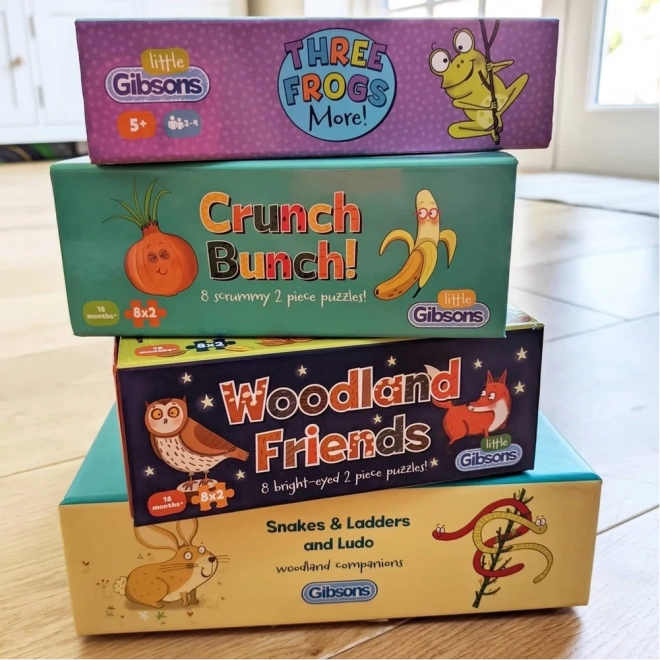 GIBSONS Dětské puzzle Ovoce a zelenina 8x2 dílky