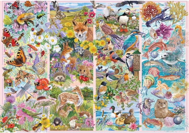 Puzzle Zvědaví tvorové 500 dílků
