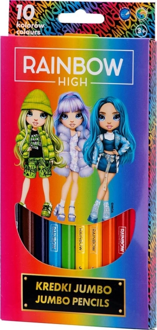 ASTRA Pastelky Rainbow High JUMBO 10ks