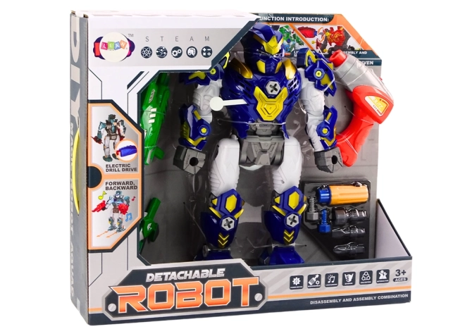 Šroubovák Robot Zbraň Vrtačka Světla Zvuk Námořnická modrá