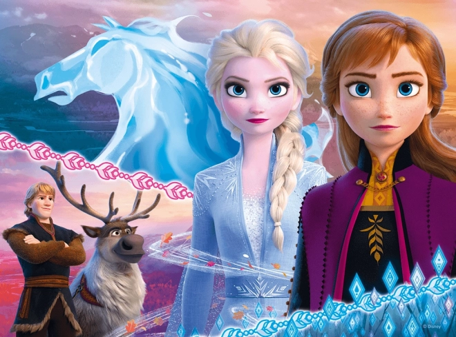 Puzzle 30 dílků - Odvaha sester - Disney Ledové království 2