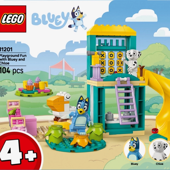Stavebnice LEGO BLUEY – Bluey a Lucky na hřišti
