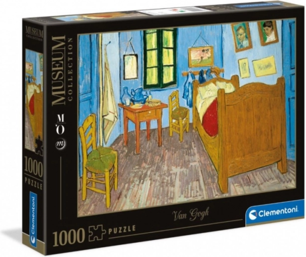 Puzzle 1000 dílků Museum – Ložnice v Arles od Vincenta van Gogha (Clementoni)