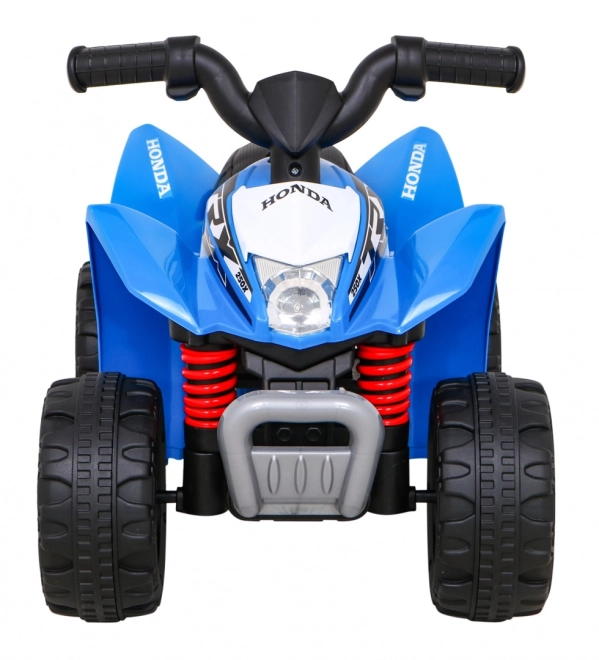 Čtyřkolka Honda 250X TRX s baterií + klakson + LED + eko kůže – Modrá
