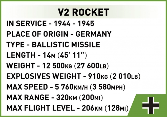 Raketa V2 560 kusů