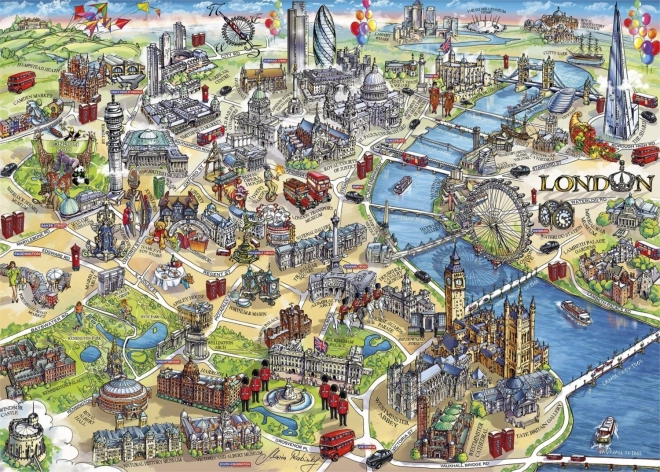 Puzzle londýnské památky 1000 dílků