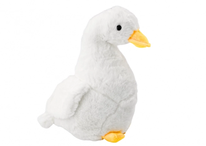 Bílá plyšová husa hračka 30 cm