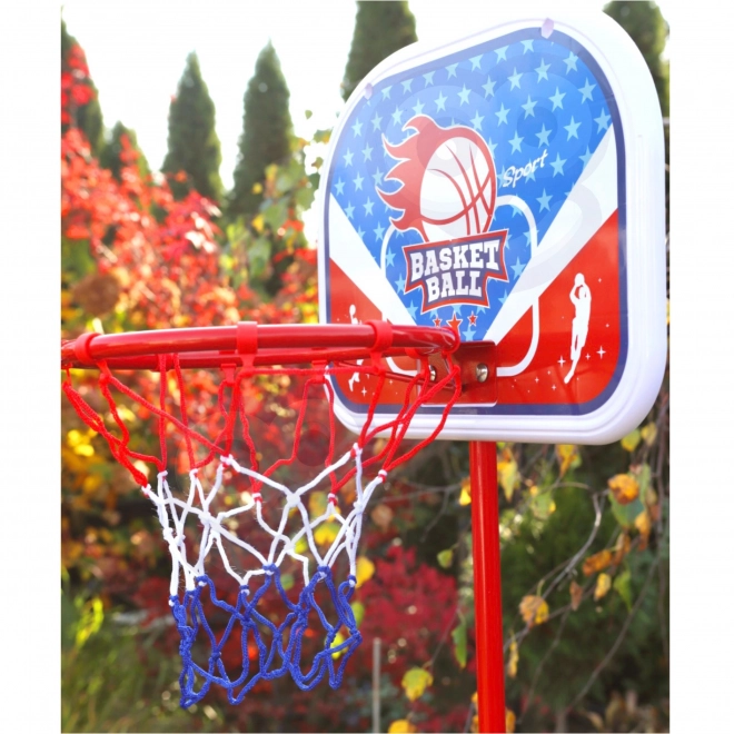 Sada na basketbal WOOPIE se stojanem a míčem