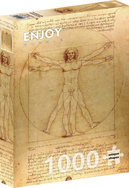 Užijte si puzzle Vitruviánský muž 1000 dílků