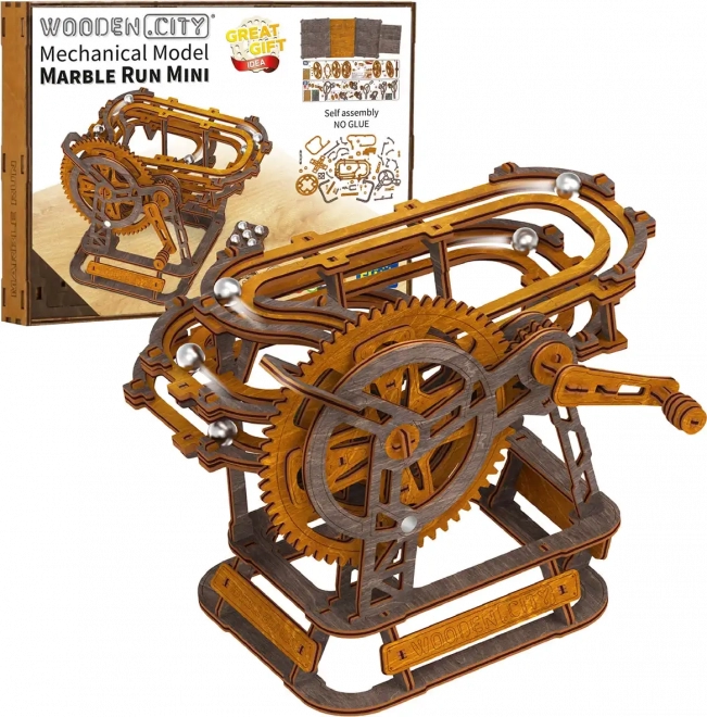 Dřevěná 3D puzzle Kuličková dráha Mini od Wooden City