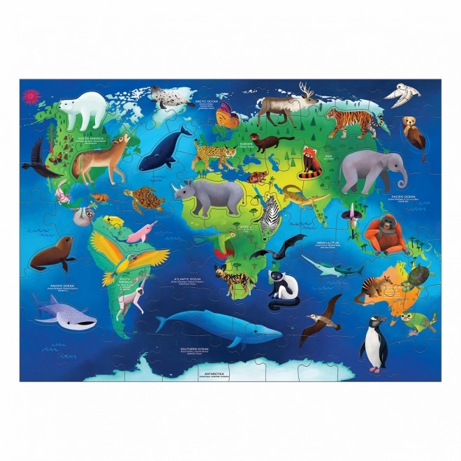 Mudpuppy puzzle ohrožené druhy zvířat celého světa