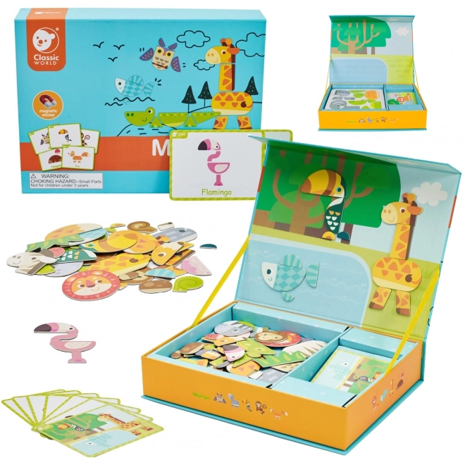 Klasické magnetické zvířecí puzzle