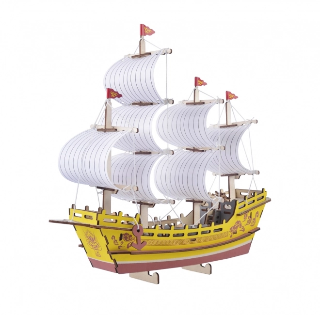 Woodcraft dřevěné 3D puzzle Obchodní loď