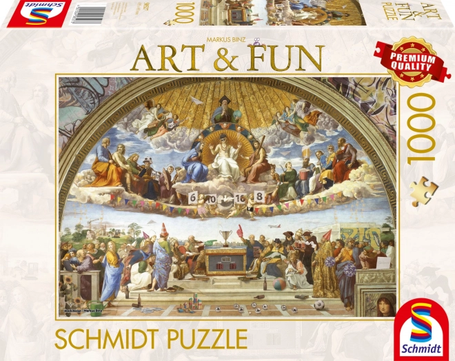 Puzzle Schmidt Art&Fun Disputace o Svátosti oltářní 1000 dílků