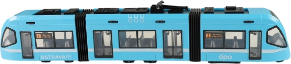 Moderní tramvaj Ostrava modrá 47 cm