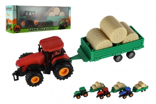 Traktor s vlečkou na setrvačník