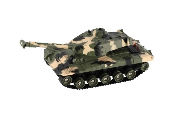 RC Tank s Dálkovým Ovládáním a Zvukovými Efekty na Baterie