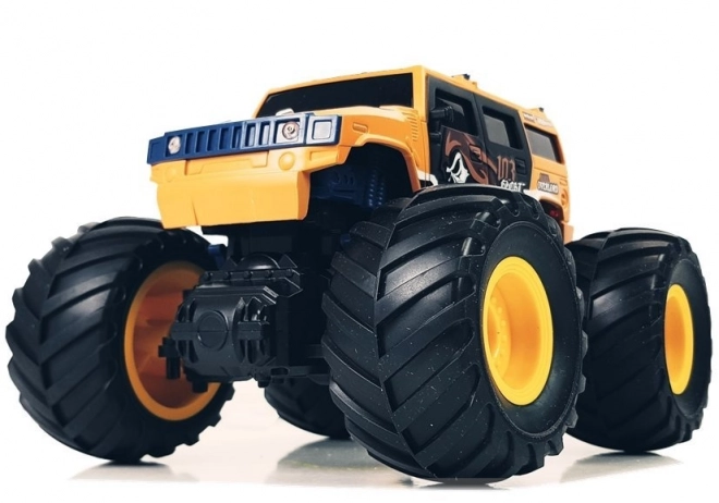 Terénní auto s velkými koly Bigfoot na dálkové ovládání 2.4G 1:18 žluté