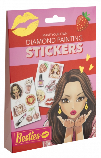 Diamantové malování Besties - samolepky