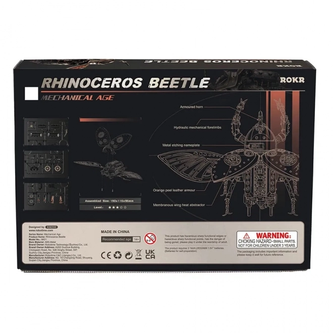 3D mechanické puzzle brouk nosorožík