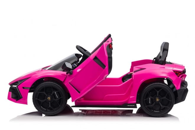 Růžový Lamborghini Revuelto pro děti