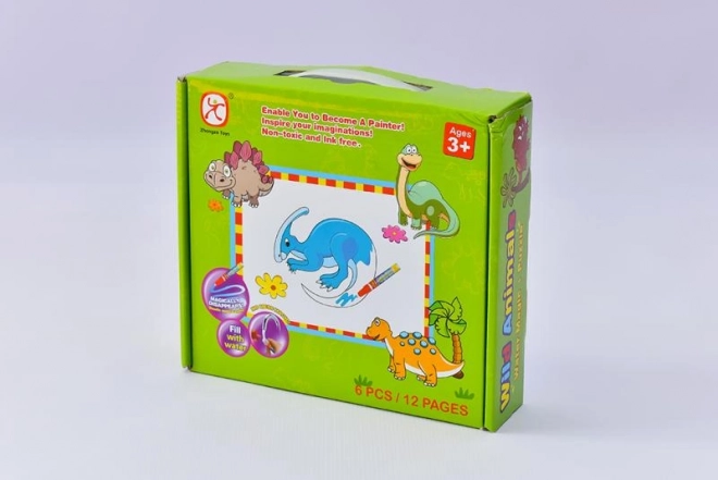 Mac Toys Puzzle Dinosauři s Vodním Malováním