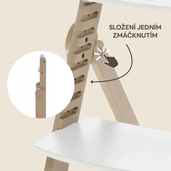 Dřevěná jídelní židlička pro děti od Zopa, černá