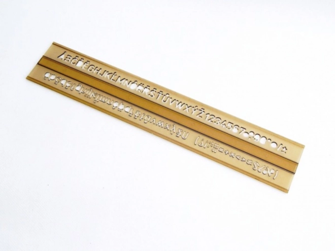 Školní písmenková šablona KOH-I-NOOR 0,5 cm