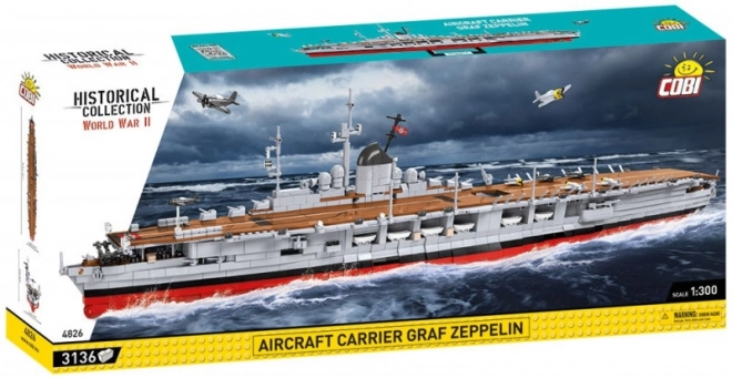 COBI 4826 II WW Letadlová loď Graf Zeppelin, 1:300, 3135 k