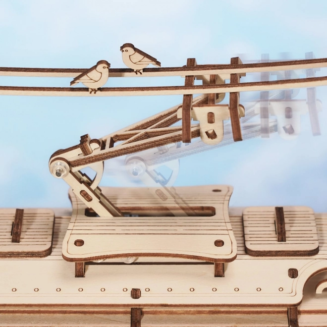 RoboTime 3D dřevěné mechanické puzzle Tramvaj