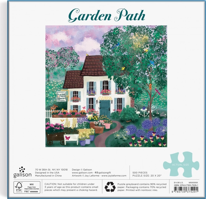 Galison puzzle Zahradní cestička 500 dílků