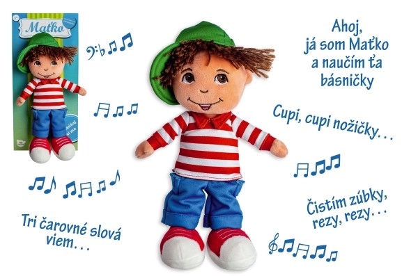 Měkká textilní bábika chlapec Maťko