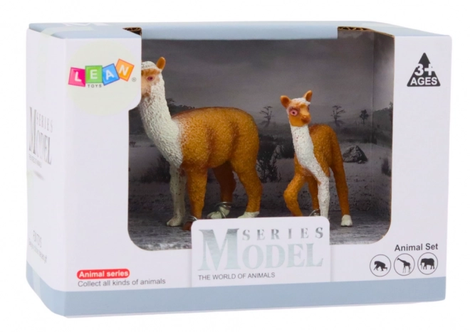 Figurka Dospělá lama 8 cm s mladou lamou 6 cm Zvířata světa