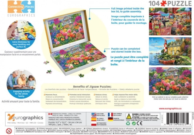 Puzzle Králičí zahrada 104 dílků