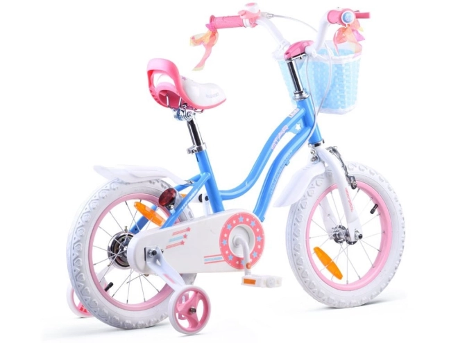 Dívčí kolo RoyalBaby Star Girl 14 calů – Modré