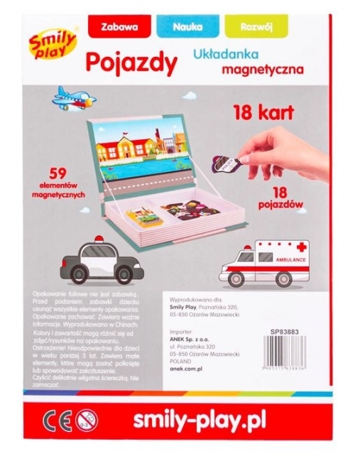 Magnetické puzzle Vozidla