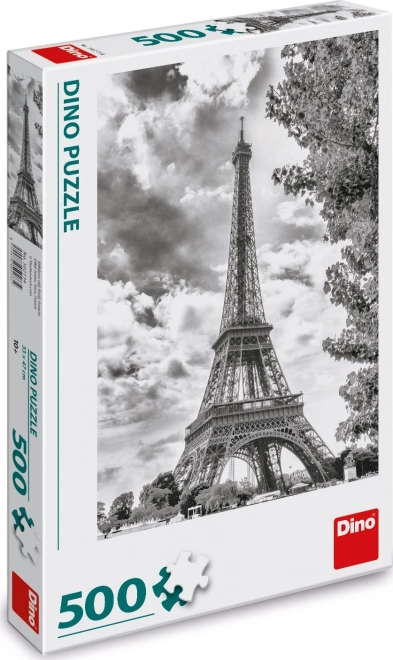 Černobílé puzzle Eiffelova věž 500 dílků