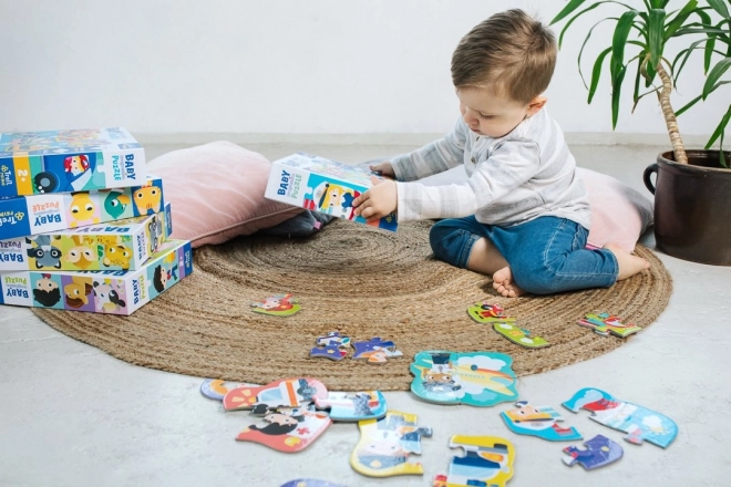 TREFL Baby puzzle Na staveništi 6v1 (2-6 dílků)