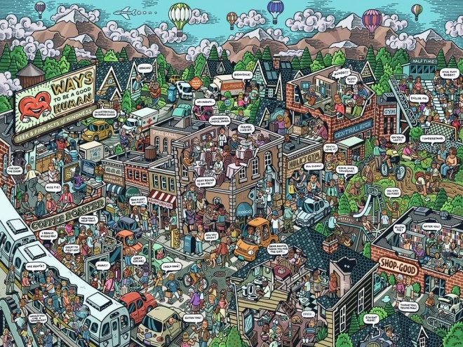 Ravensburger puzzle Skutky laskavosti 750 dílků