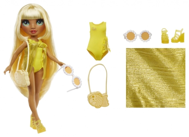 Rainbow High módní panenka Swim Style Sunny Yellow