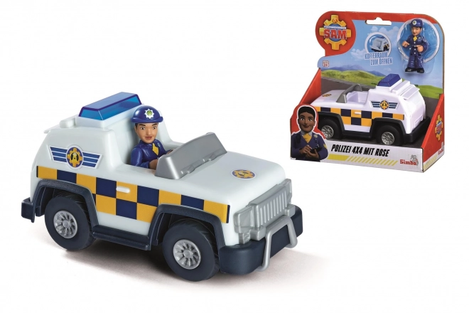 Policejní džíp Hasič Sam 4x4 mini