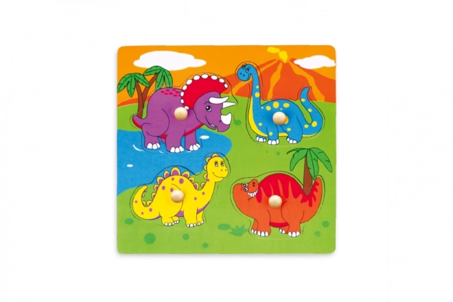 Dřevěná vkládačka - dinosauři