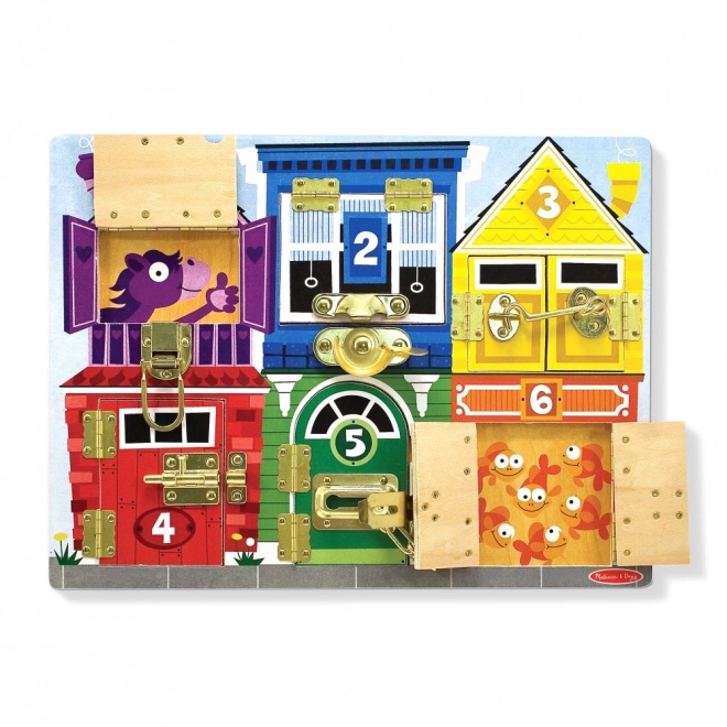 Zámky a bezpečnostní deska Melissa and Doug