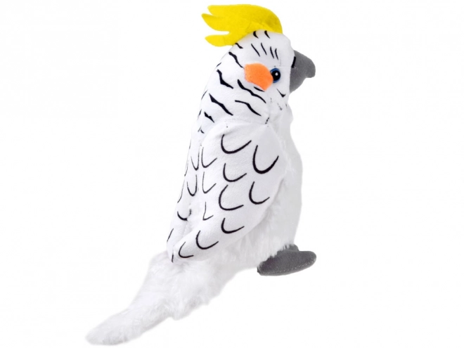 Plyšák papoušek Kakadu bílý 17 cm