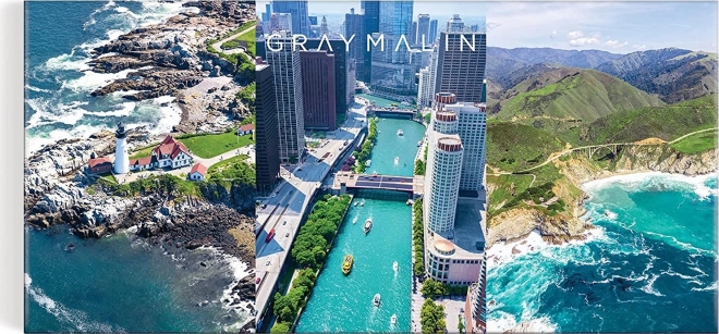 Galison Puzzle Letecké záběry USA 3×120 dílků