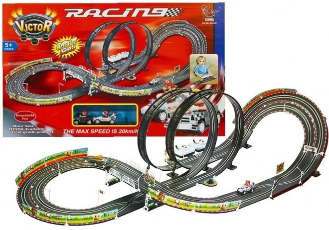 Elektrická autodráha s 2 auty Mario RC
