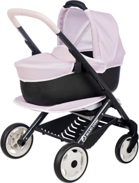Kočárek pro panenky Maxi-Cosi světle růžový