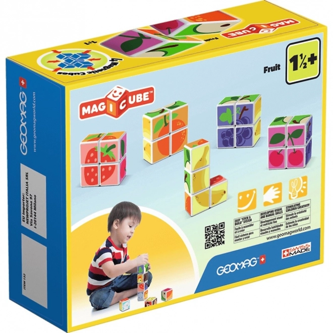 GEOMAG Magnetické kostky Magicube Ovoce