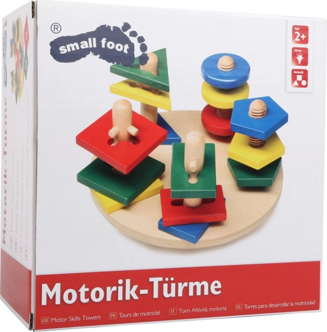Small Foot Motorický labyrint geometrické tvary 3D Motorická věž